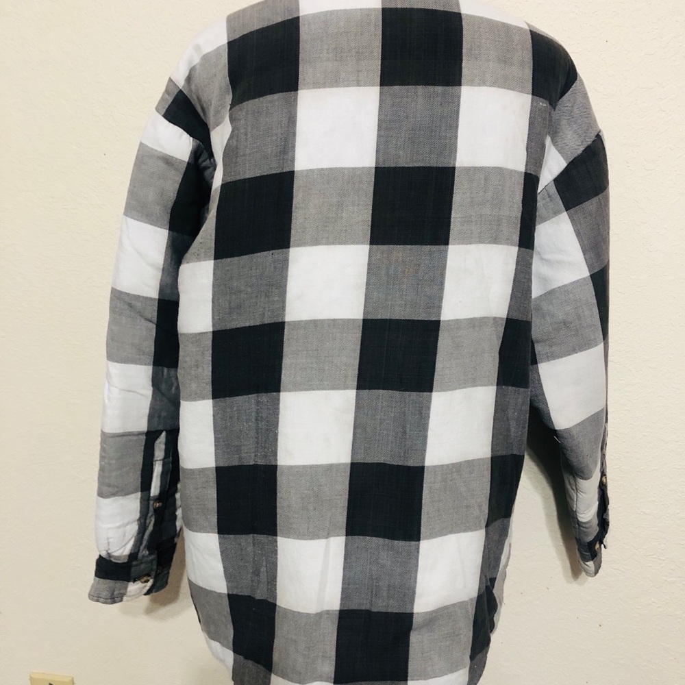 Basic Editions Black And White Checkered Men's Sh… - image 3